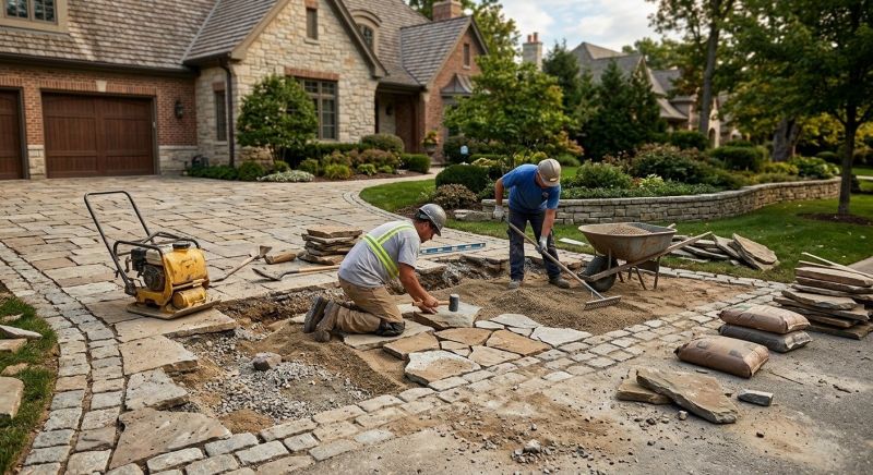 Brick Driveway Repair in Lafayette, IN
