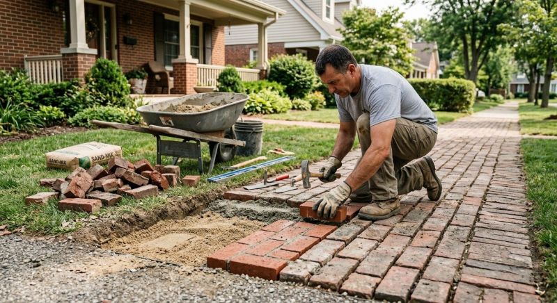 Brick Flatwork Repair in Otterbein, IN