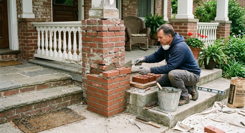 Brick Stairs Repair in Otterbein, IN