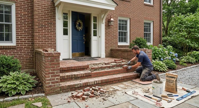 Brick Steps Repair in Lafayette, IN