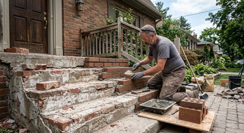 Brick Stoop Repair in Lafayette, IN