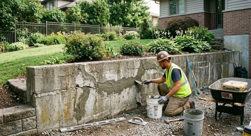 Retaining Wall Repair in Darlington, IN