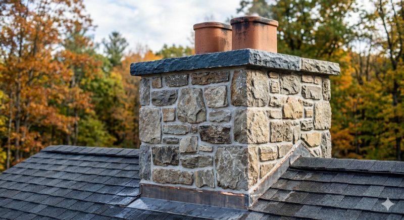 Stone Chimney Installation in Carroll County, IN