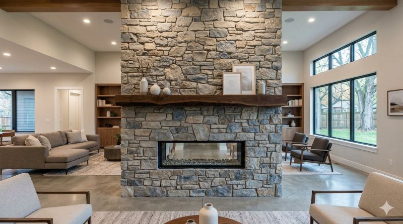 Stone Chimney Installation in Crawfordsville, IN