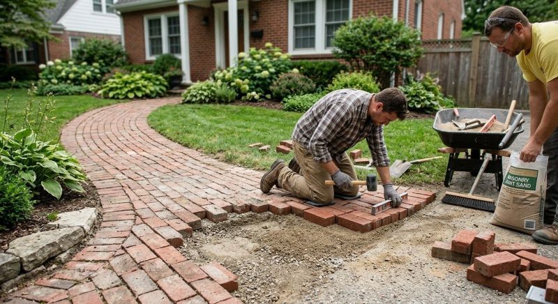 Stone Walkway Repair in Lafayette, IN