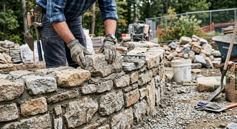 Stonework Installation in Delphi, IN